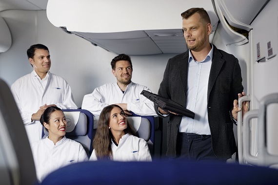 photo shoot at lufthansa aviation training center, frankfurt, 2019.